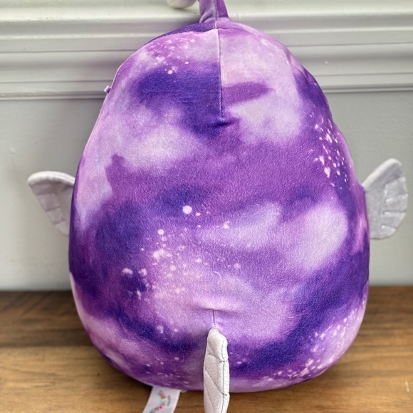 SQUISHMALLOWS Purple Tie Dye EASTON THE ANGLERFISH 12” Soft Plush Stuffed Toy - Picture 5 of 10